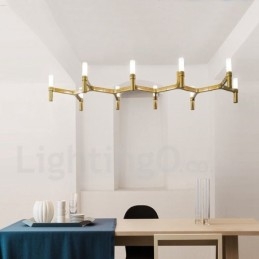 Lampadario moderno contemporaneo a 10 luci a un livello