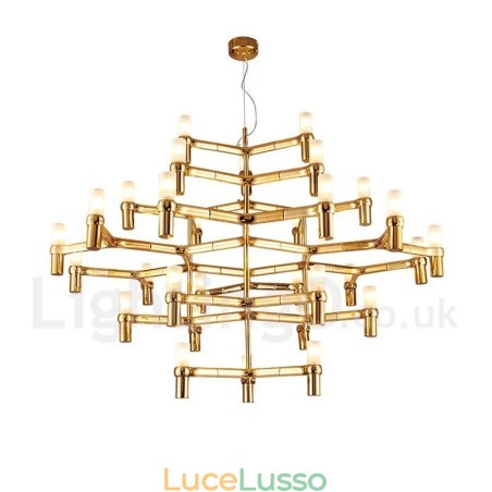 Lampadario moderno contemporaneo a 30 luci e 5 livelli Lampadario moderno contemporaneo a 30 luci e 5 livelli