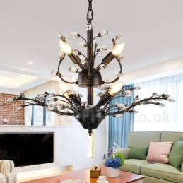 Lampadario moderno contemporaneo a 7 luci, altezza 60 cm, larghezza 45 cm