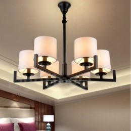 Lampadario moderno contemporaneo a 6 luci a un livello