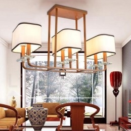 Lampadario moderno contemporaneo a 6 luci a un livello