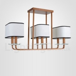 Lampadario moderno contemporaneo a 6 luci a un livello