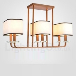 Lampadario moderno contemporaneo a 6 luci a un livello