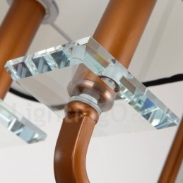 Lampadario moderno contemporaneo a 6 luci a un livello