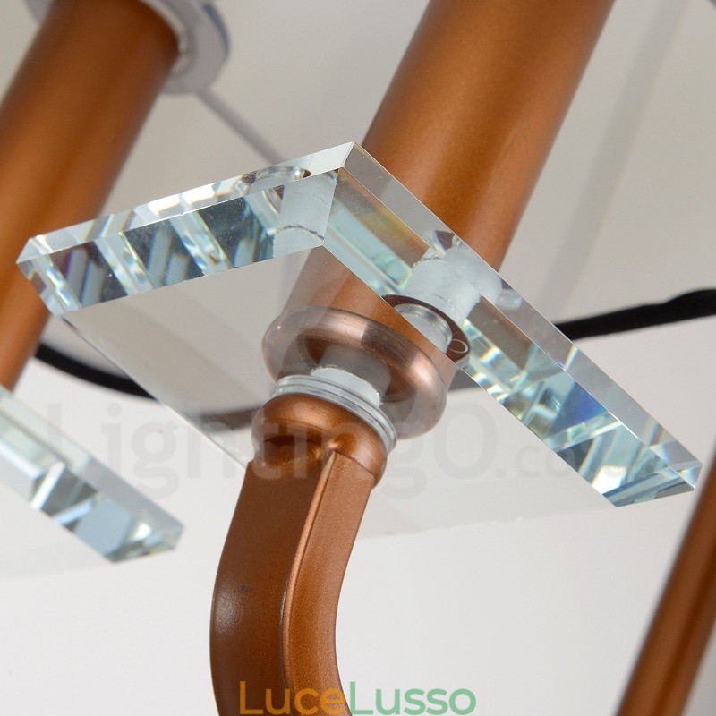 Lampadario moderno contemporaneo a 6 luci a un livello
