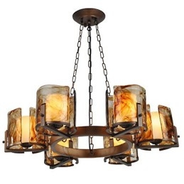 Lampadario rustico classico tradizionale in stile lodge