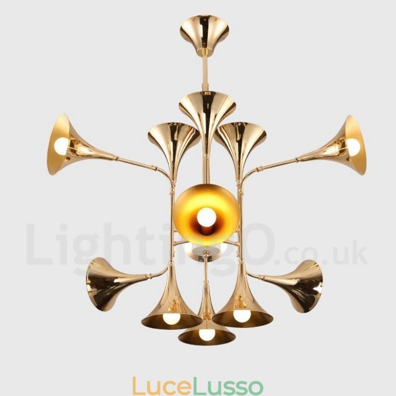 Lampadario a 12 luci in stile moderno e contemporaneo