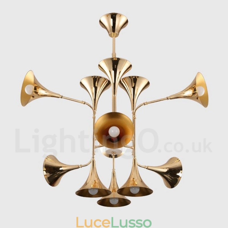 Lampadario a 12 luci in stile moderno e contemporaneo