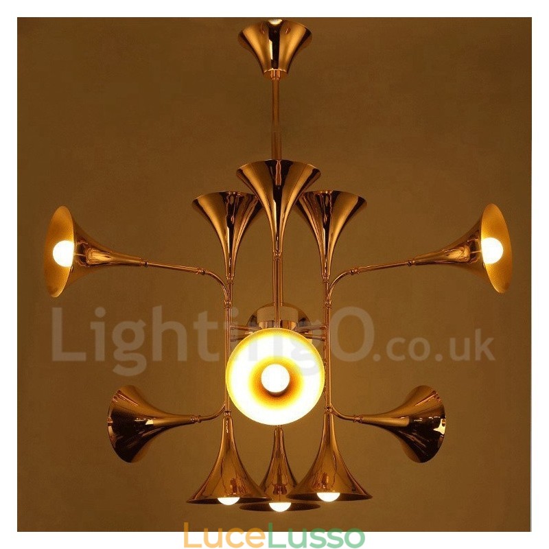 Lampadario a 12 luci in stile moderno e contemporaneo