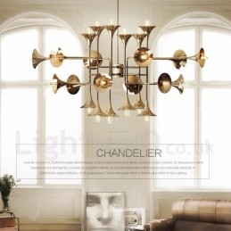 Lampadario a 24 luci in stile moderno e contemporaneo