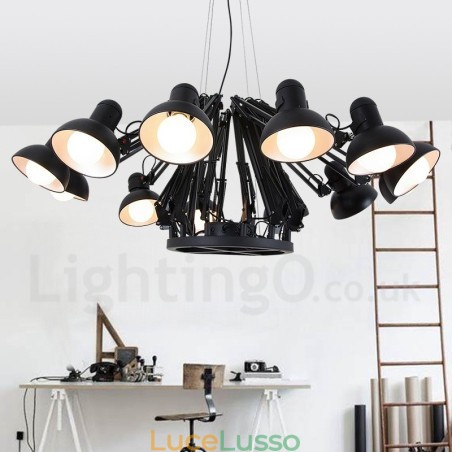 Lampadario moderno contemporaneo a 12 luci a un livello Lampadario moderno contemporaneo a 12 luci a un livello