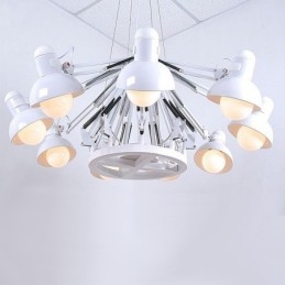 Lampadario moderno contemporaneo a 12 luci a un livello