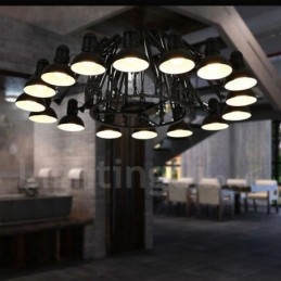 Lampadario moderno contemporaneo a un piano con 16 luci
