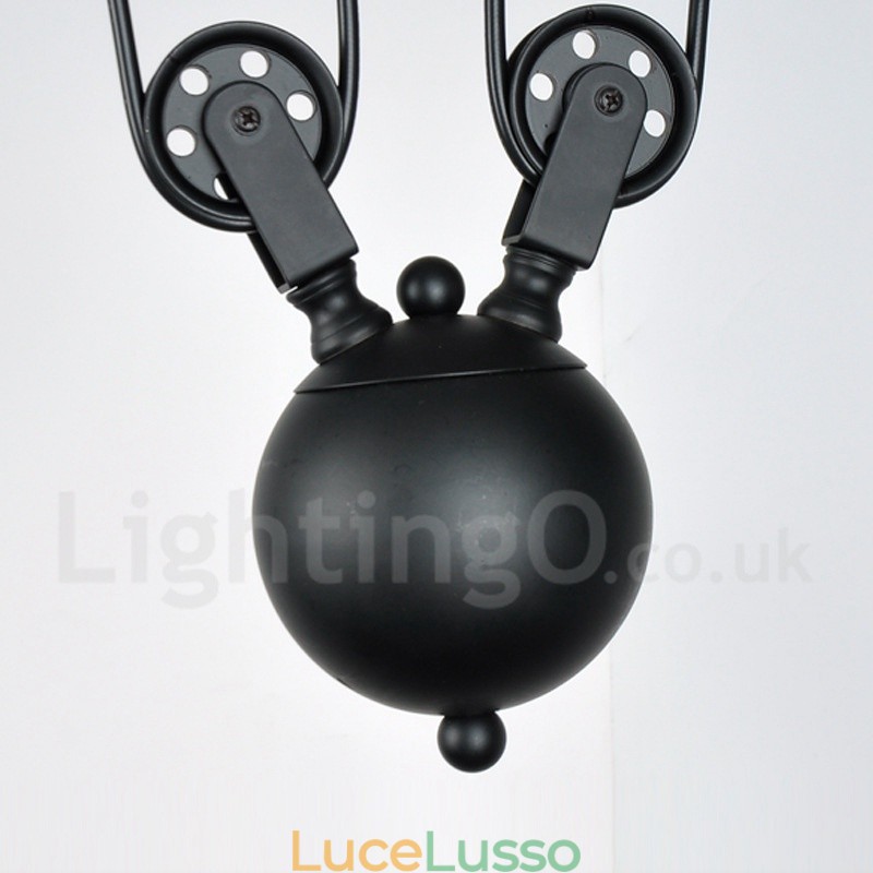 Lampada a sospensione in metallo vintage country a 3 luci