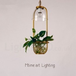Lampada a sospensione in vetro tradizionale classica a luce singola