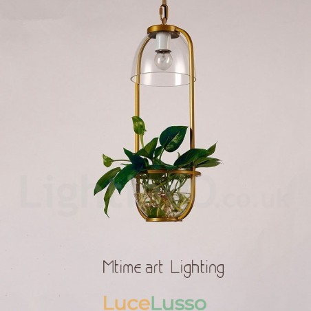 Lampada a sospensione in vetro tradizionale classica a luce singola Lampada a sospensione in vetro tradizionale classica a luce singola