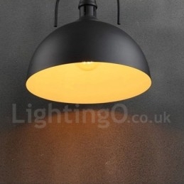 Lampada a sospensione in metallo multicolore vintage