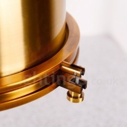 Lampada a sospensione in metallo vintage