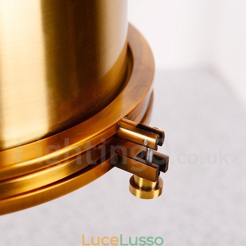 Lampada a sospensione in metallo vintage