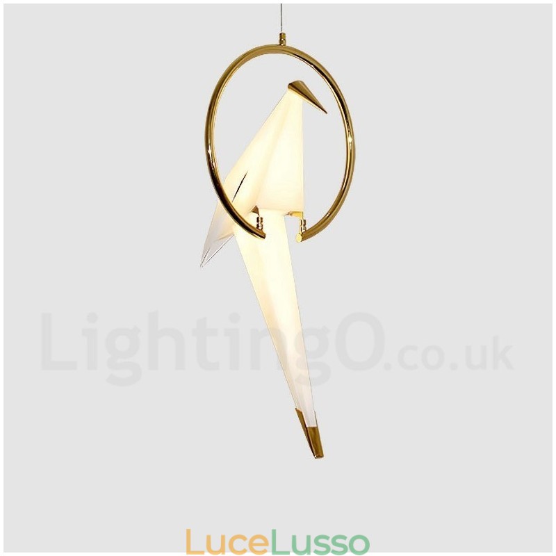 Lampada a sospensione moderna contemporanea Paper Crane 1 luce