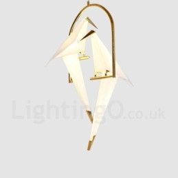 Lampada a sospensione moderna e contemporanea Paper Crane a 2 luci