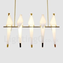Lampada a sospensione moderna e contemporanea Paper Crane a 5 luci