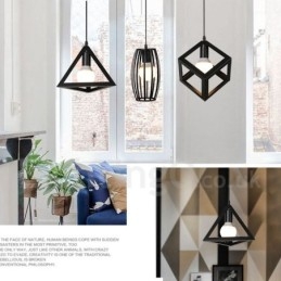 Lampada a sospensione moderna contemporanea multicolore in metallo a 1 luce