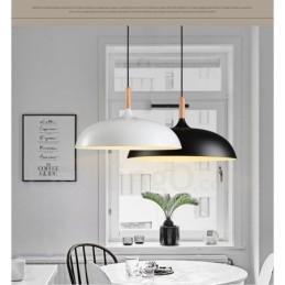 Lampada a sospensione in metallo moderna e contemporanea da camera da letto a 1 luce