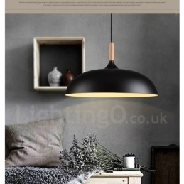 Lampada a sospensione in metallo moderna e contemporanea da camera da letto a 1 luce
