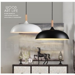 Lampada a sospensione in metallo moderna e contemporanea da camera da letto a 1 luce