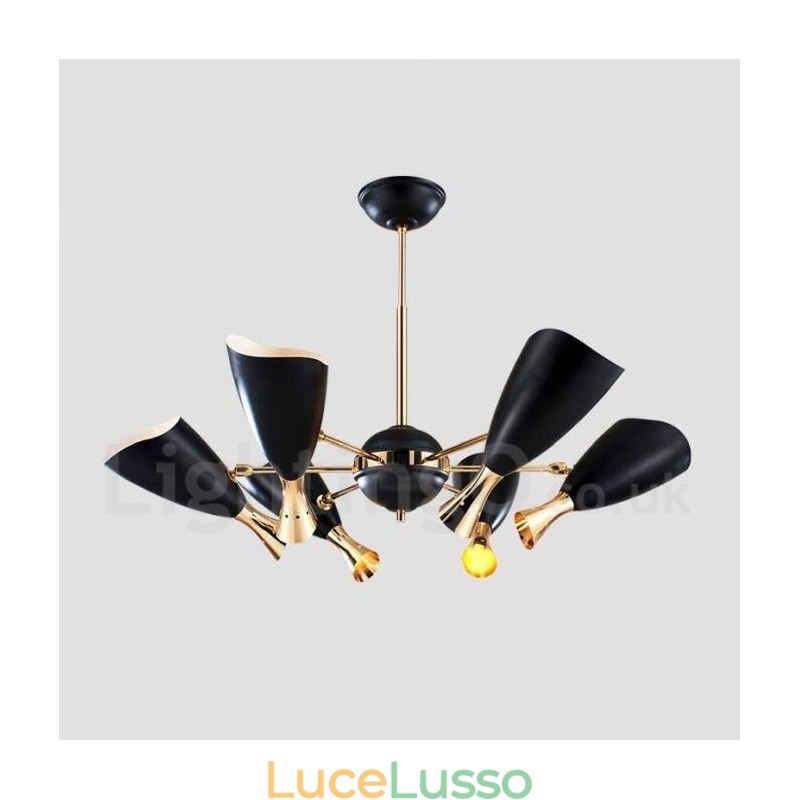 Lampadario moderno contemporaneo a 6 luci