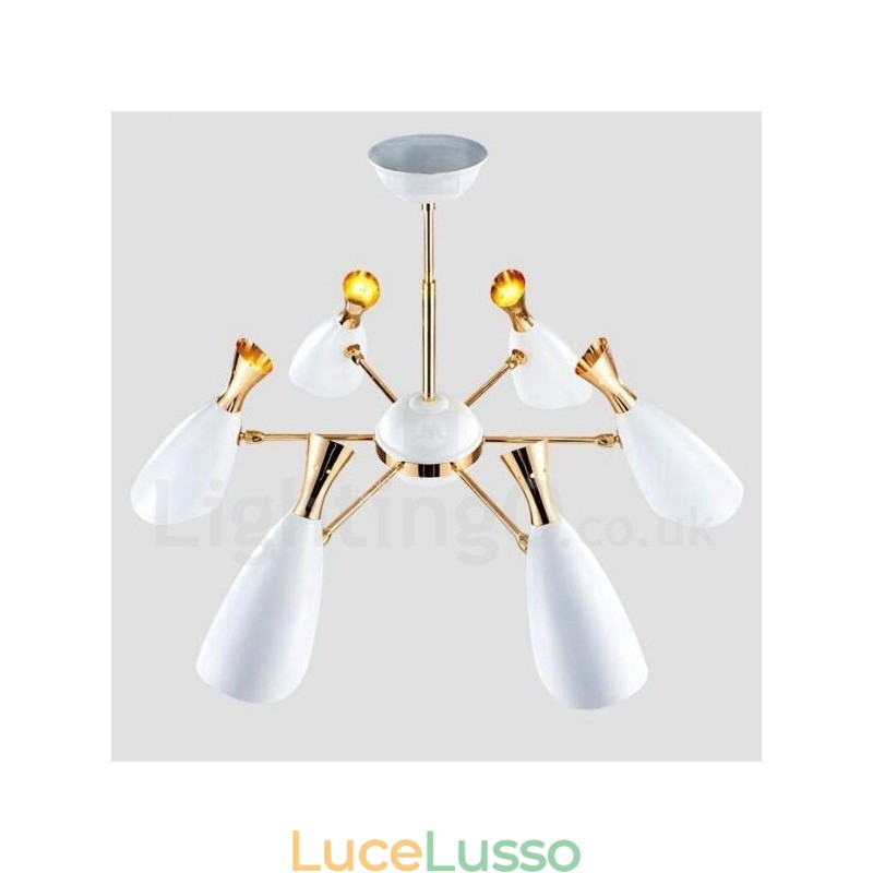 Lampadario moderno contemporaneo a 6 luci