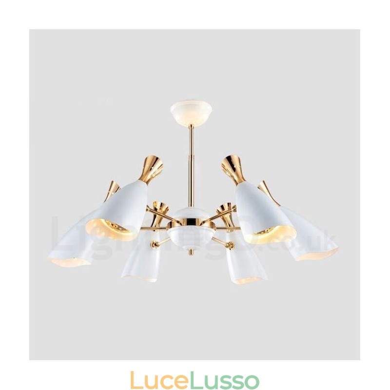 Lampadario moderno contemporaneo a 6 luci