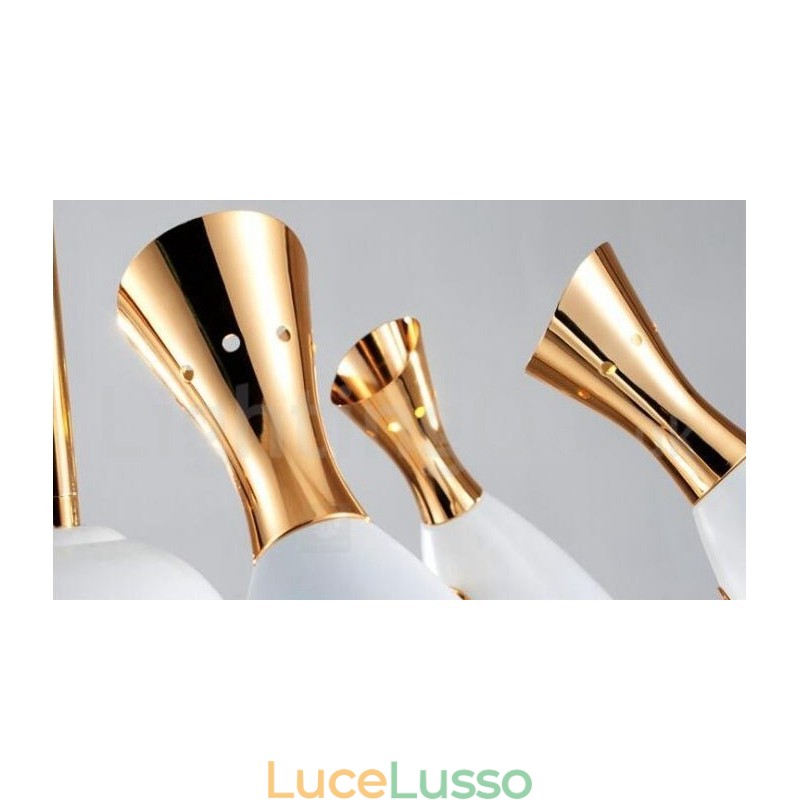 Lampadario moderno contemporaneo a 6 luci