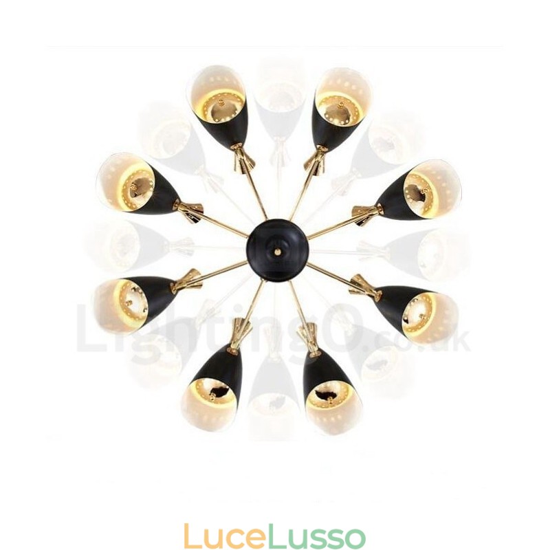 Lampadario moderno contemporaneo a 8 luci