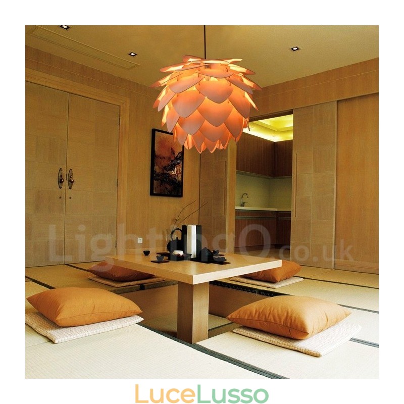 Lampada a sospensione rustica in legno di pino Lodge