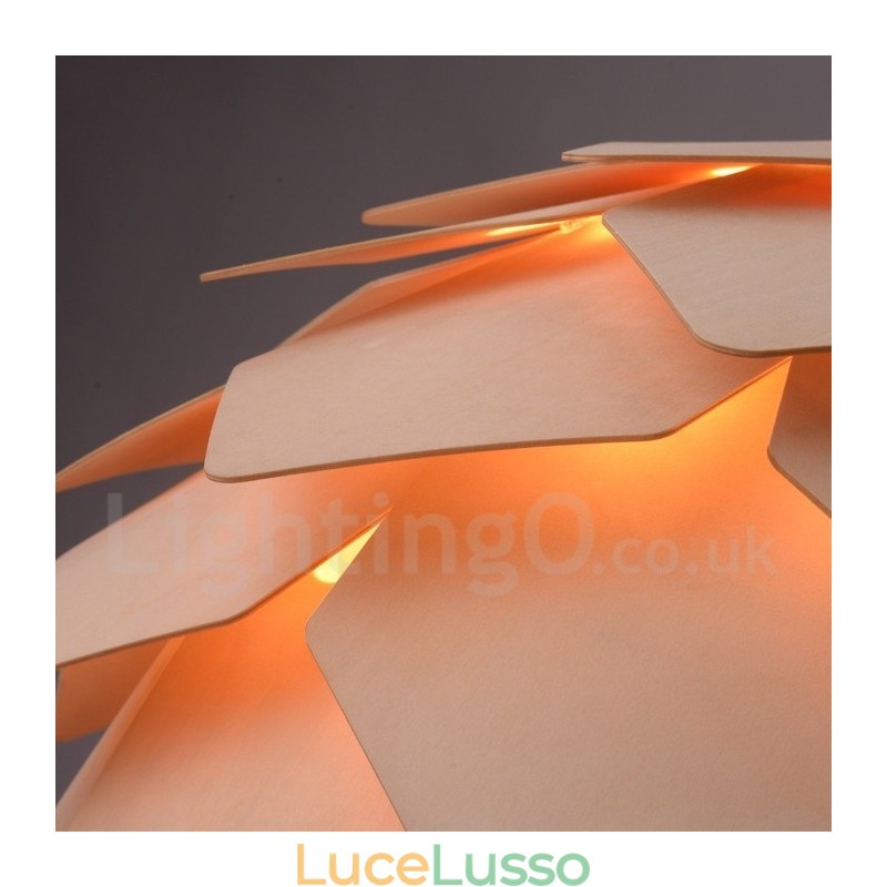 Lampada a sospensione rustica in legno di pino Lodge