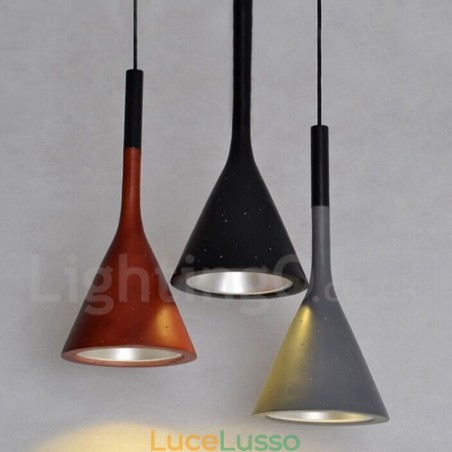 Lampada a sospensione vintage in cemento a 1 luce Lampada a sospensione vintage in cemento a 1 luce