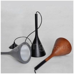 Lampada a sospensione vintage in cemento a 1 luce