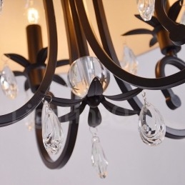 Lampada a sospensione rustica in metallo a tamburo