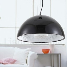 Lampada a sospensione rustica nera Lodge 1 luce