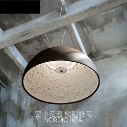 Lampada a sospensione rustica nera Lodge 1 luce