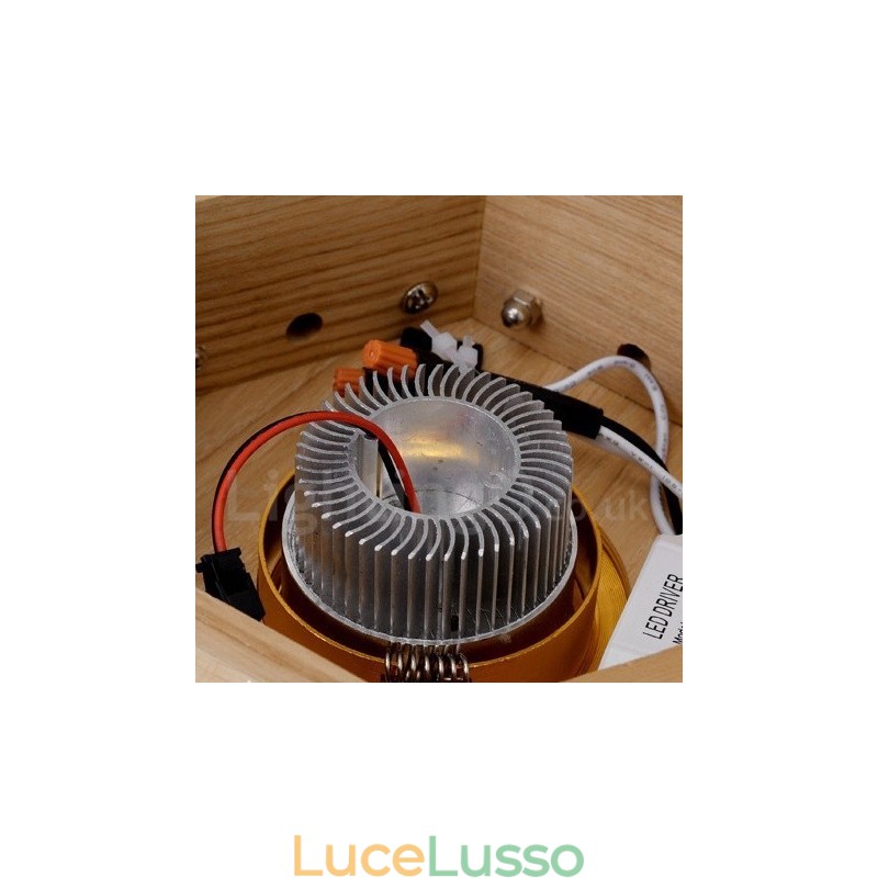 Lampada a sospensione moderna contemporanea in legno a 5 luci