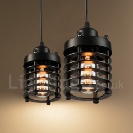 Lampada a sospensione retrò vintage in rame da 1 luce