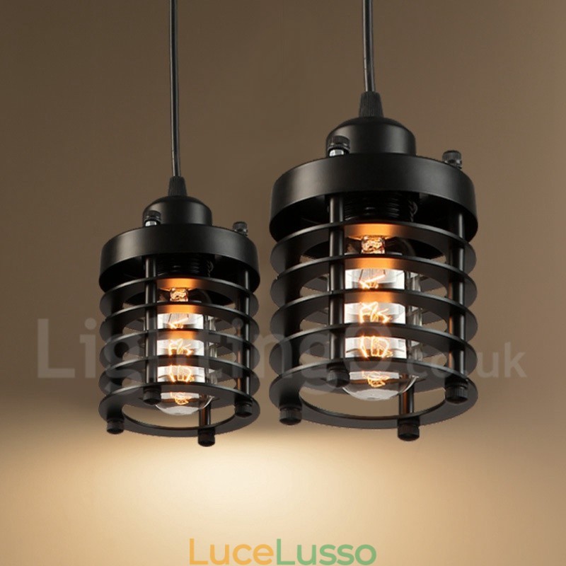 Lampada a sospensione retrò vintage in rame da 1 luce
