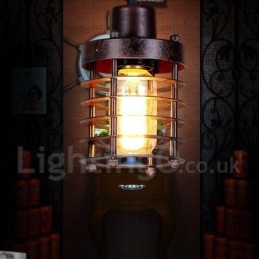 Lampada a sospensione retrò vintage in rame da 1 luce