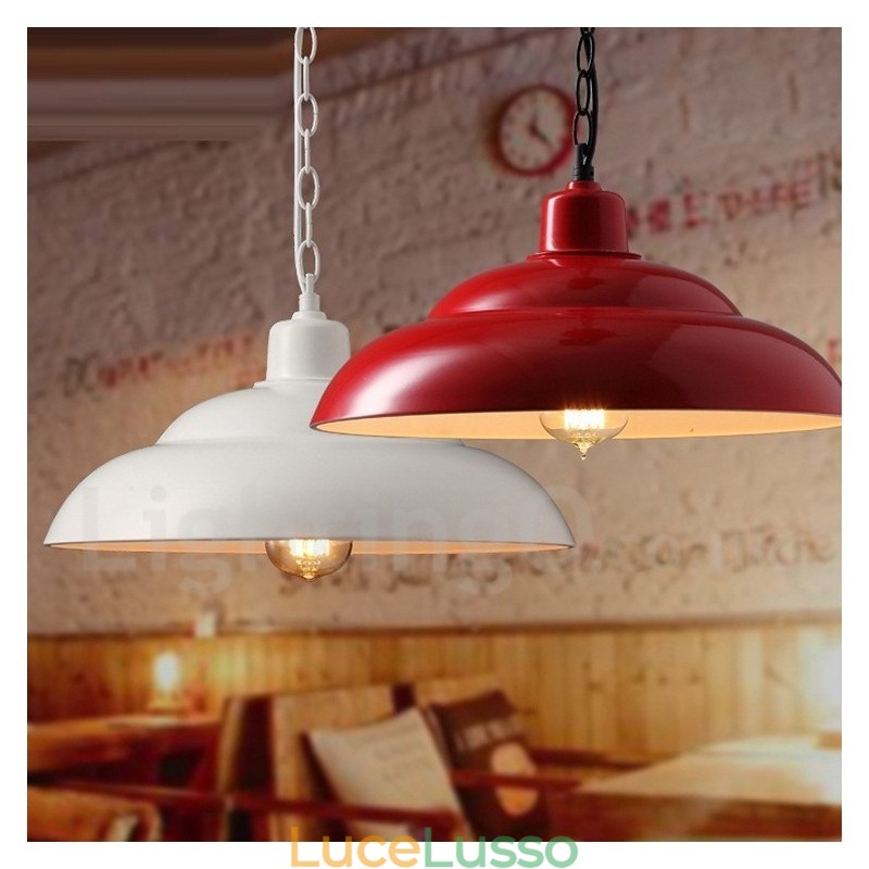 Lampada a sospensione retrò vintage a 1 luce
