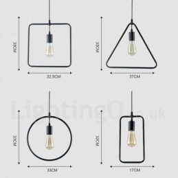 Lampada a sospensione moderna contemporanea in metallo a 1 luce