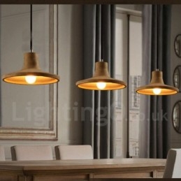 Lampada a sospensione moderna contemporanea in cemento a luce singola