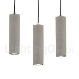 Lampada a sospensione moderna contemporanea in cemento a 1 luce